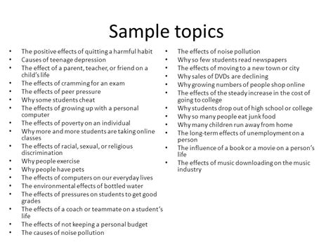 Examples Of Cause And Effect Essay Topics Poiteltnet37 Blog