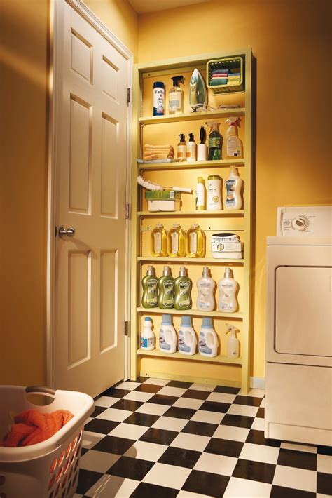 Behind The Door Shelves With Images Door Shelves Small House