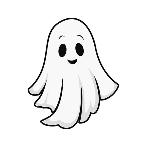 Halloween Ghost Flat Illustration Vector Halloween Ghost Ghost