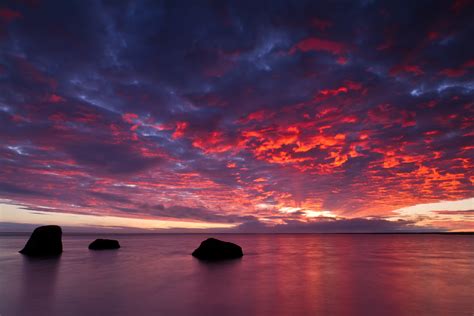 Sunrise And Sunset Iceland