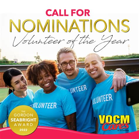 A Call For Nominations Gordon Seabright Volunteer Of The Year Award