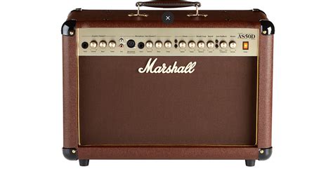 Marshall As50d 50 Watt 2x8 2 Channel Acoustic Combo Brown Weakley