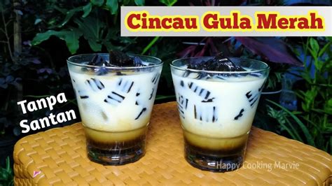 1 gelas air / 200 ml air#. RESEP ES CINCAU GULA MERAH TANPA SANTAN - YouTube