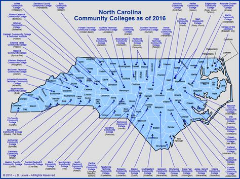 North Carolina Education Community Colleges As Of 2016