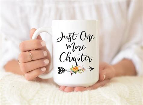 just one more chapter coffee mug reading mug t for book etsy book lovers ts bookclub