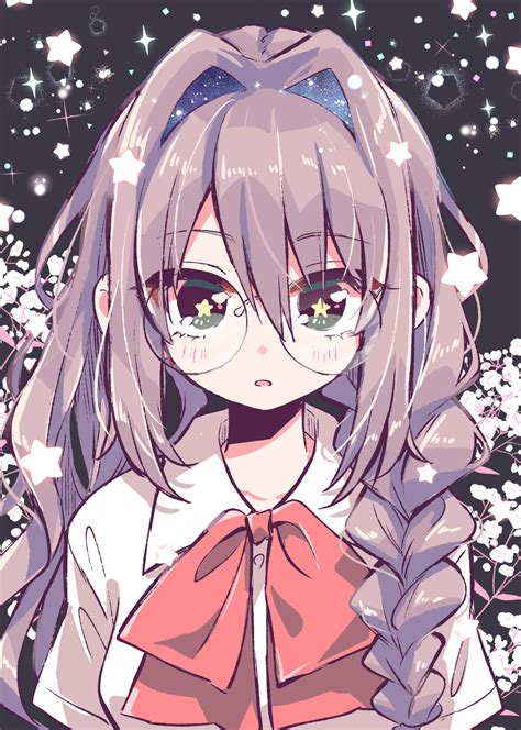Anime Girl Drawing Glasses Images Of Anime Girl With Glasses Drawing