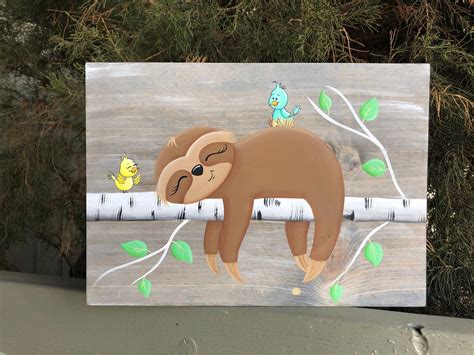 Excited To Share This Item From My Etsy Shop Sloth Wall Art Sloth