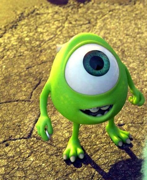 Young Mike Wazowski With Images Cute Disney Wallpaper Disney Phone