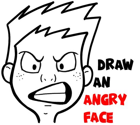 How To Draw A Cartoon Angry Face Resourceagent7