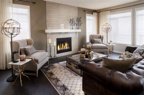 Check spelling or type a new query. Give Your Living Room An Elegant Look With A Brown Leather ...