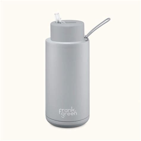 Frank Green Ceramic Reusable Bottle 34oz 1000ml W Strap And Straw The Panton Store