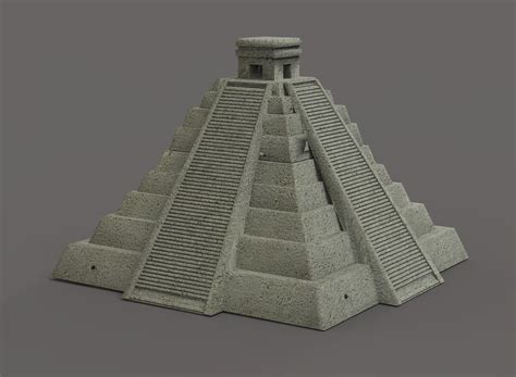 Mayan Pyramid 3d Model 3d Printable Cgtrader