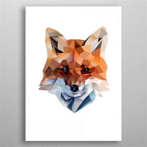 Lady Fox Poster By Tomasz Dąbek Displate Selling Art Poster