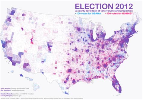 Infographic Forget Red And Blue The Most Accurate Map Of U S Voters
