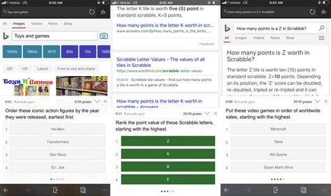 Bing homepage quiz is a daily microsoft reward quiz, like the windows spotlight quiz. Microsoft Rewards quizzes now feature touches of Fluent ...