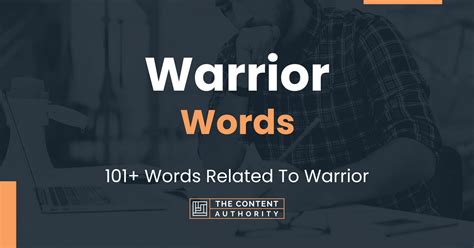 Warrior Words 101 Words Related To Warrior