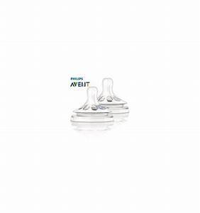 Avent Natural Medium Flow Teat 3m 3 Hole Twin Pack Suri Natural