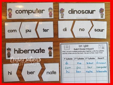 Phonics and two syllable words. Multisyllabic Open Syllables$ Activities- good activities ...