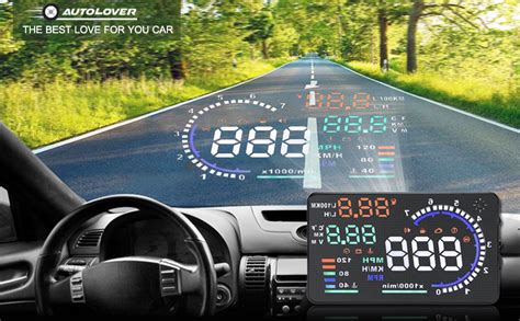A8 55 Inch Obd Ii Car Windshield Hud Head Up Display With Speed