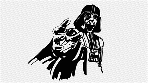 Darth Vader Svg Digital File SVG Clipart Cut Files Silhouette - Etsy