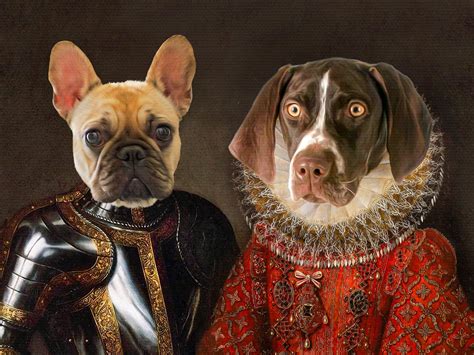 Renaissance pet portraits allow you to encapsulate just a tiny bit of the royal treatment that your pets deserve. Custom Pet Portrait, Royal pet portrait, custom painted ...