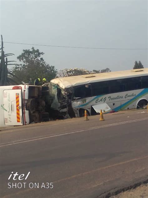 Pics Many People Feared Dead After Two Cag Buses Collide Near Bulawayo