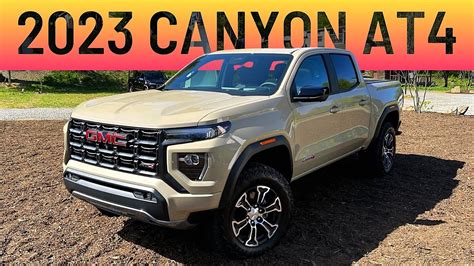 All New 2023 Gmc Canyon At4 Youtube