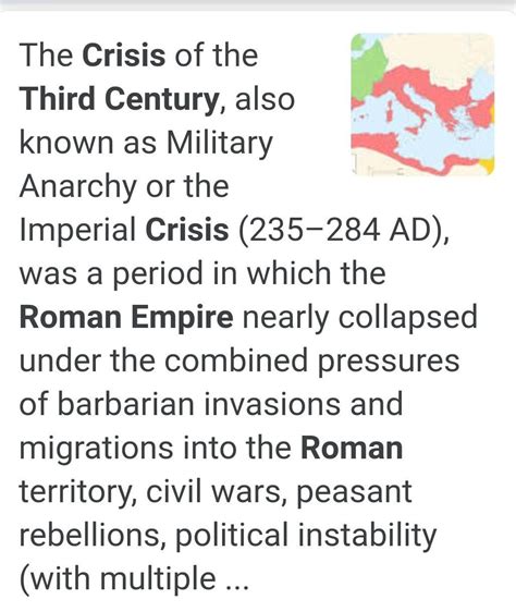 Describe The 3rd Century Crises In Roman Empire
