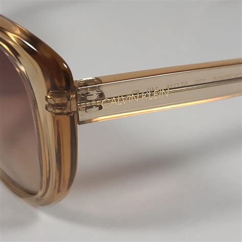 Calvin Klein Cat Eye Sunglasses Ck19560s 270 Tan Crystal Brown Gradient Lens 883901119961