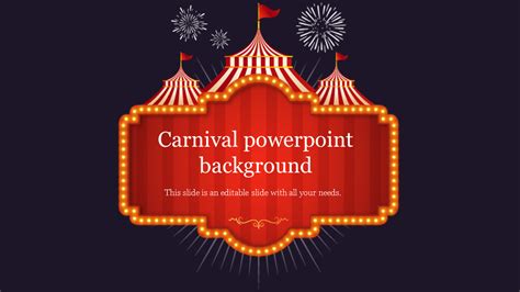 Dark Background Carnival Powerpoint Background Templates