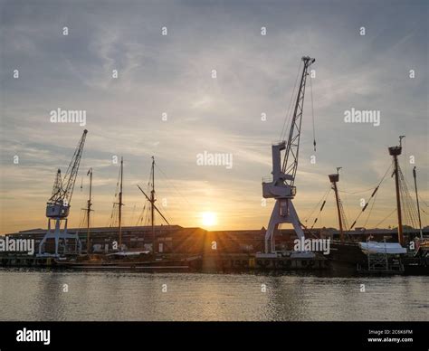 Port Of Lubeck Stock Photo Alamy