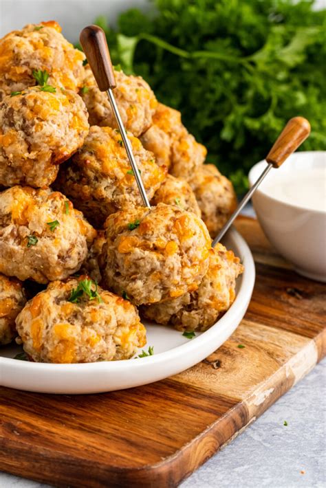Best Cream Cheese Sausage Balls Recipe Great Holiday Recipes