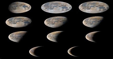 High Res Phases Of The Moon Space