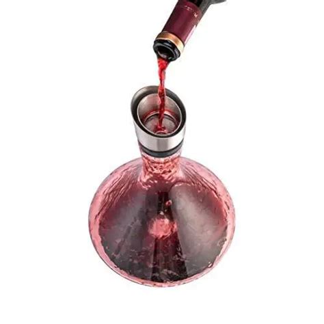 Youyah Wine Decanter Setred Wine Carafe With Built In Aeratorwine Ae Advanced Mixology