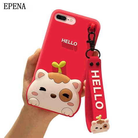 lovely girl case for iphone x 7 8 plus 6 6s plus cartoon kitten phone silicone soft mobile band