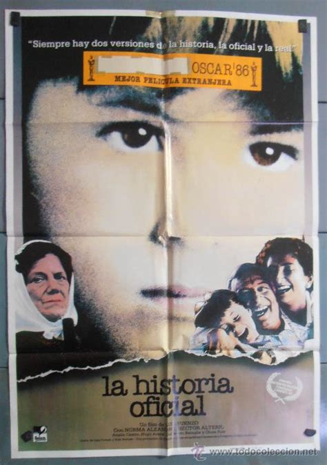 La Historia Oficial Poster Poster Oficial De La Pelicula Camera