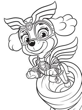 Pups save a mighty lighthouse: Kids-n-fun.com | 24 coloring pages of Paw Patrol Mighty Pups