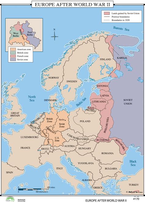 Universal Map World History Wall Maps Europe After World War Ii Wayfair