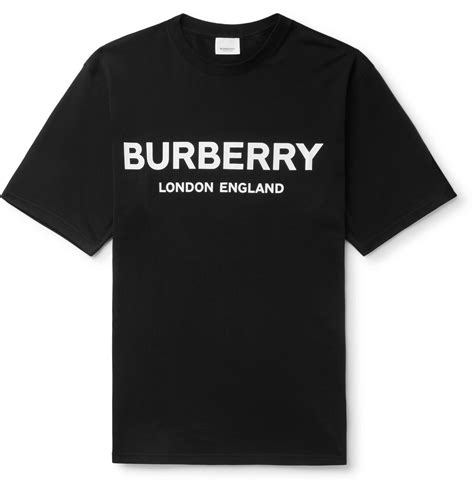 Burberry Logo Cotton T Shirt In Black For Men Lyst