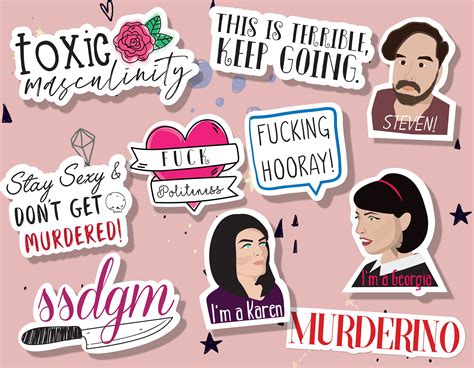 Stickers Labels And Tags F Hooray My Favorite Murder Stickers Die Cut