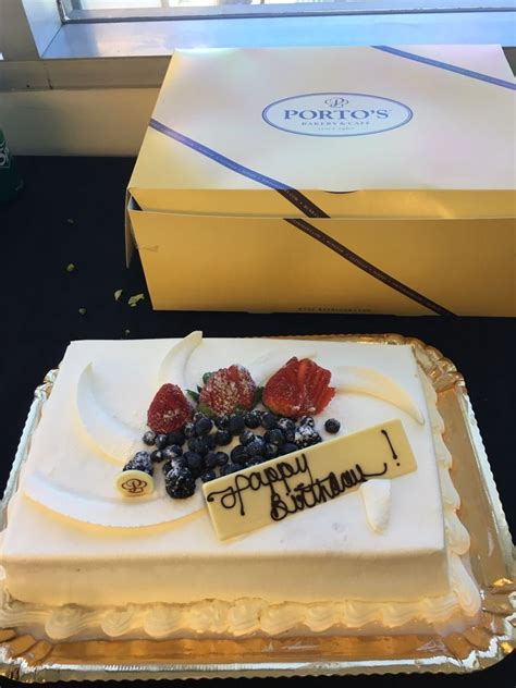 Tres leches is best served cold. Birthday Portos Tres Leches Cake