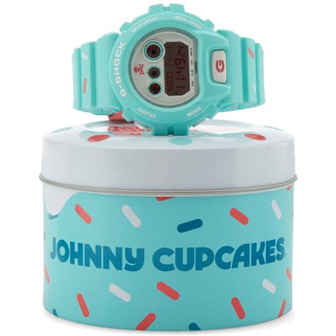 I heard about this brand when they did a tmnt collab. Casio G-Shock x Johnny Cupcakes GD-X6900JC-3 Watch Blue | END.