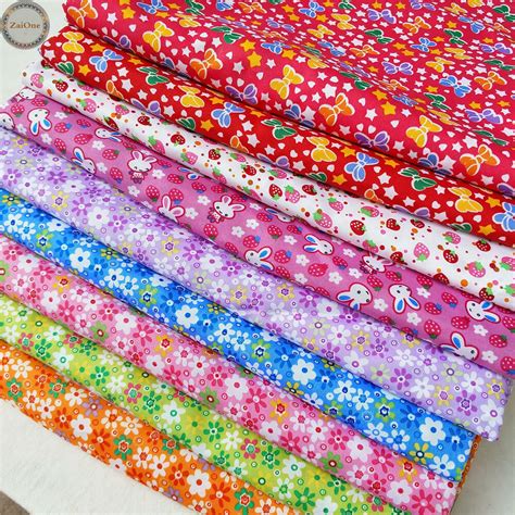Floral Printed Fabric Vintage Prints Quilting Cotton Like Crafts Dress