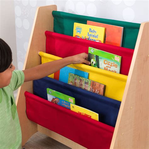 Kidkraft Sling Bookshelf Primary Natural Bookcase Kidschildrens