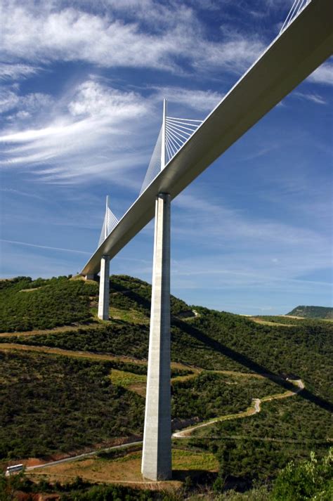 Millau Viaduct In Southern France Memoirs On A Rainy Day