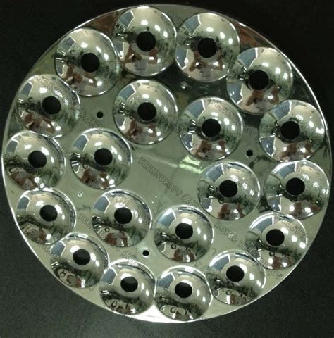 Pc Abs Led Light Reflector Aluminum Metallization Led Lighting High