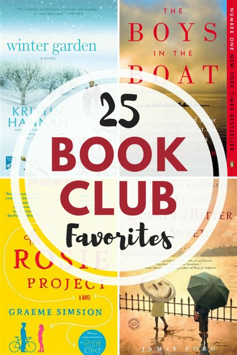 25 Favorite Book Club Picks Best Book Club Books Book Club Reads
