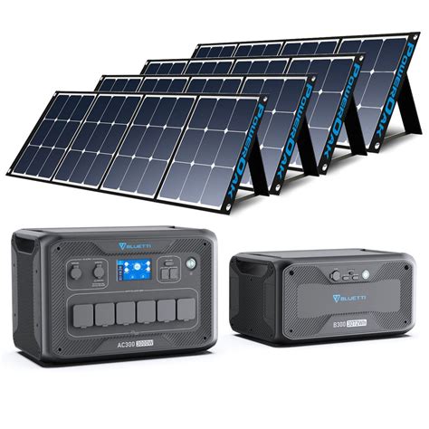 Kit de générateur solaire 3000W BLUETTI Station modulaire extensible