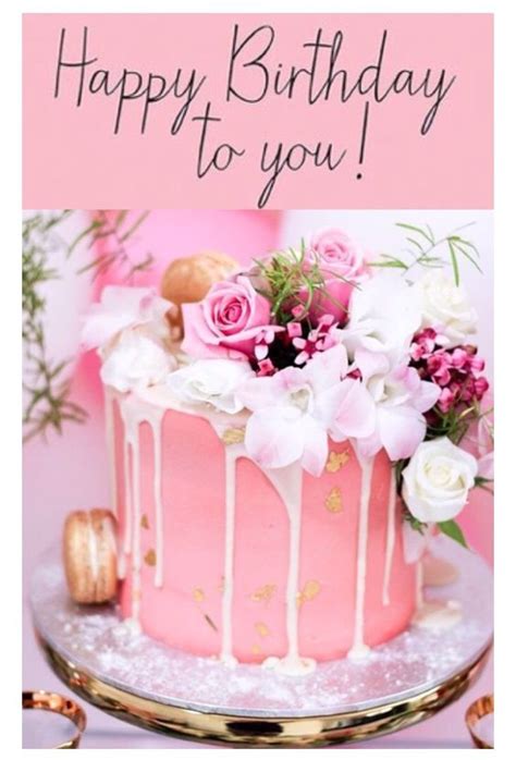 Pink Happy Birthday To You Cake Image Pictures Photos And Images