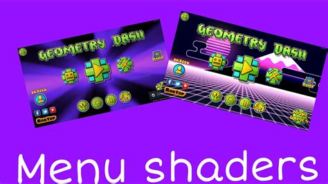How To Install Menu Shaders For Geometry Dash All The Links Are In
